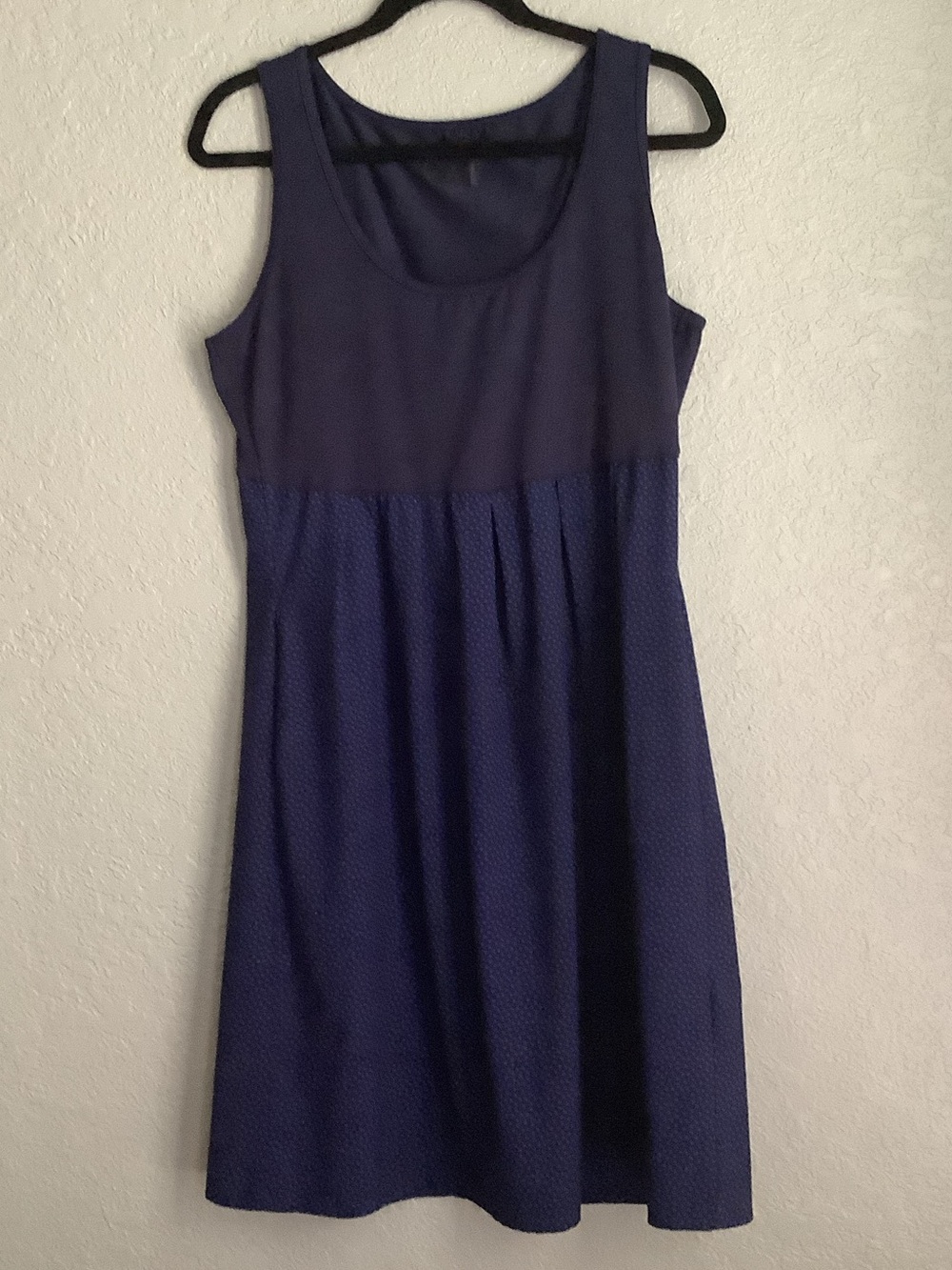Columbia Navy Blue Sleeveless A-Line Dress